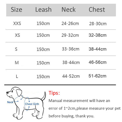 fachgo | Dog Harness Leash Set for Small Dogs Adjustable Puppy Cat Harness Vest French Bulldog Chihuahua Pug Outdoor Walking Lead Leash