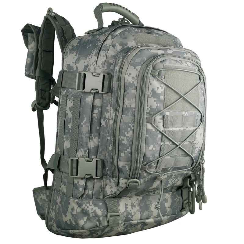 fachgo | LQARMY 65L Outdoor Tactical Backpack Men's Outdoor Hiking Bag Large Capacity Military Army Bags Travelling Camping Rucksack