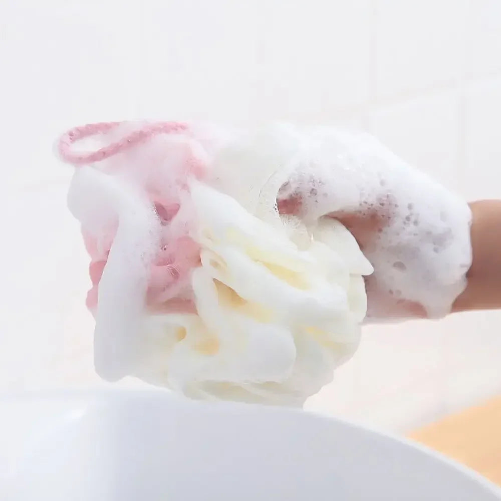 fachgo | Soft Shower Mesh Foaming Sponge Body Scrub Exfoliating Back Brush Skin Cleaner Bath Bubble Ball Skin Care Bathing Accessories