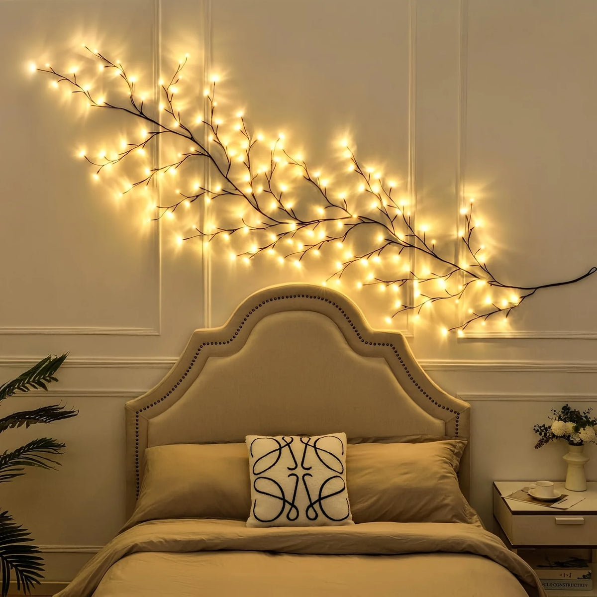 LED Tree Branch Lamp USB Powered DIY Vines Light Strings Festive Tree Vine Light For Home Christmas Decoration Willow Vine Light