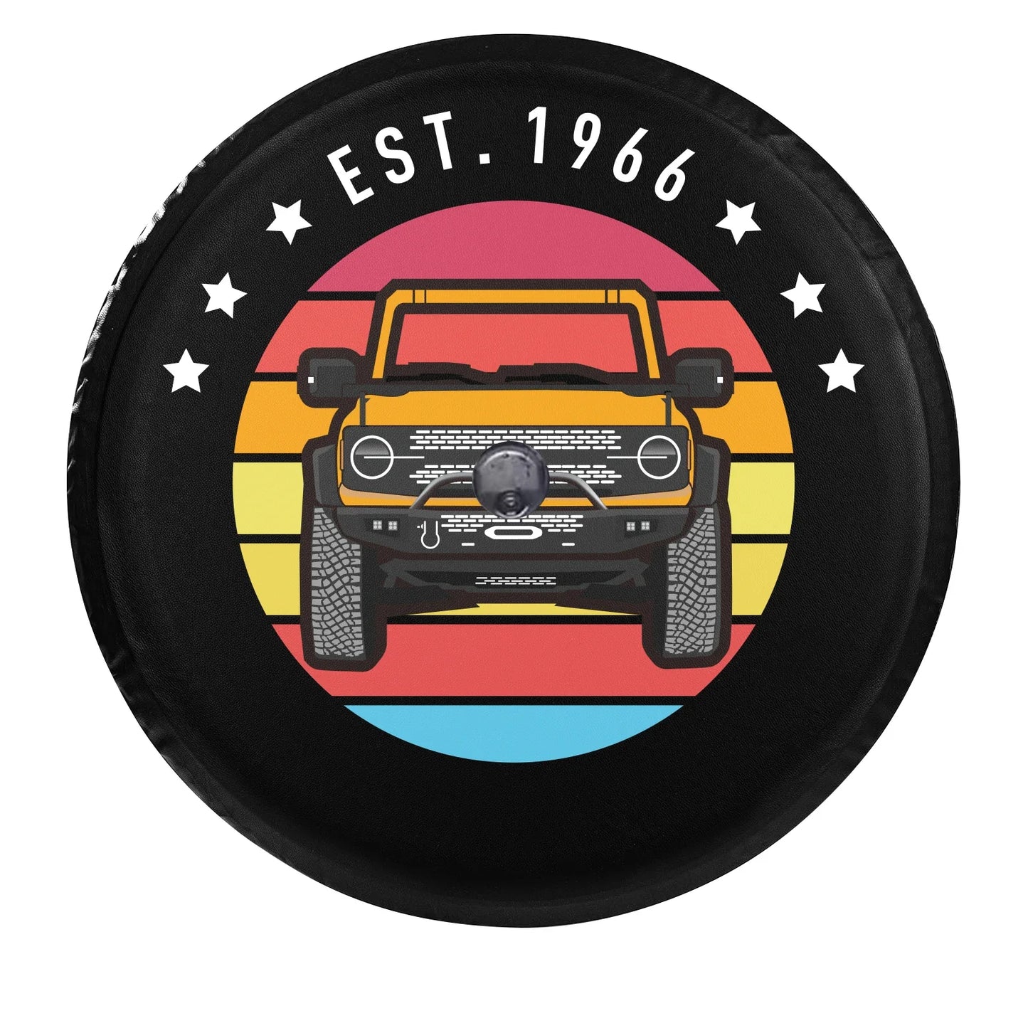fachgo | LS AUTO Car Exterior Accessories 32 Inches Spare Tire Cover Back Wheel Cover Storage Bag Protector For Ford Bronco 2021 2022