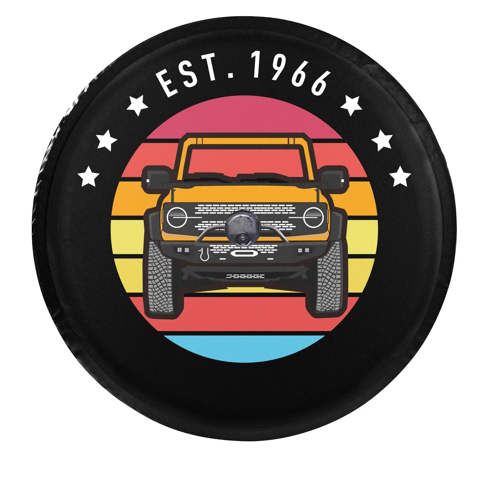 fachgo | LS AUTO Car Exterior Accessories 32 Inches Spare Tire Cover Back Wheel Cover Storage Bag Protector For Ford Bronco 2021 2022