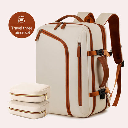 fachgo | Backpack Unisex New Simple Business Computer Backpack Outdoor Large Capacity Travel Bag Student School Bag Boys