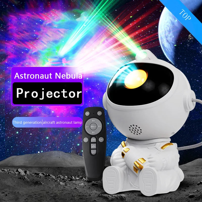 Astronaut Galaxy Projector – LED Night Light