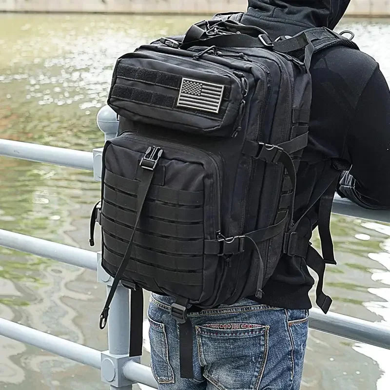 fachgo | 50L Man Tactical Backpacks Outdoor Traveling Bags Outdoor 3P School Pack EDC Molle Pack For Trekking Hunting Bag