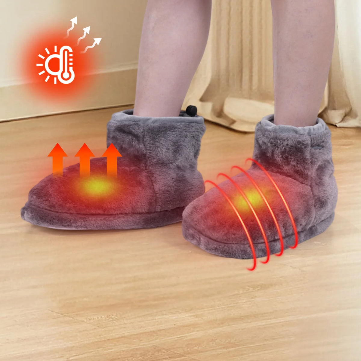 Heated Slipper Boots with 5 Heat Settings