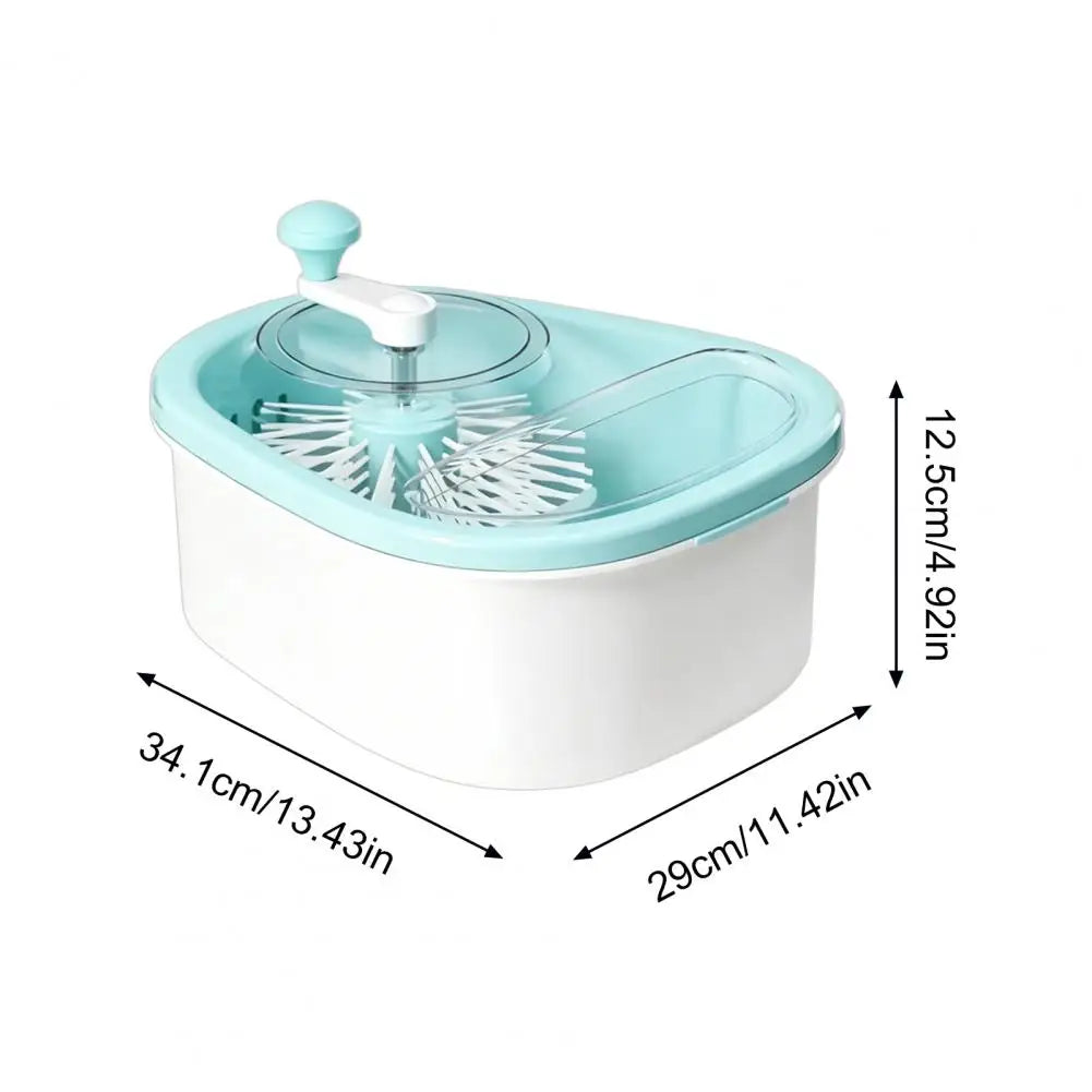 Manual Fruit & Vegetable Washer with Rotating Brush