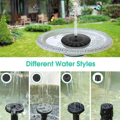 fachgo | Solar Light Water Fountain Pool Pond Waterfall Fountain Garden Supplies Decoration Outdoor Solar Powered Fountain Bird Baths