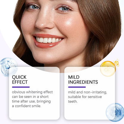 Purple Teeth Whitening Strips – Peroxide-Free, 30-Minute Brightening (7 Strips)