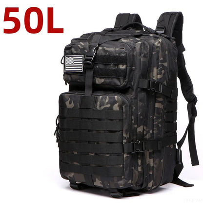 fachgo | 25L/50L 1000D Nylon Waterproof Trekking Fishing Hunting Bag Backpack Outdoor Rucksacks Tactical Sports Camping Hiking