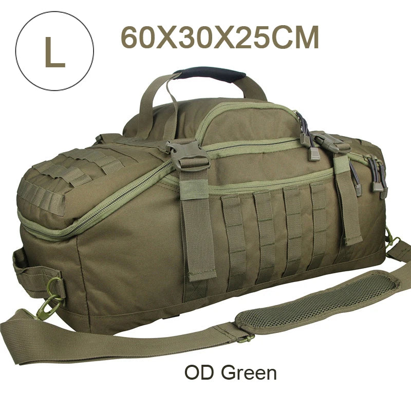 fachgo | LQARMY 30L 50L 80L Outdoor Mountaineering Bag Molle Tactical Backpack Large Duffel Bag Hiking Camping Travel Bags