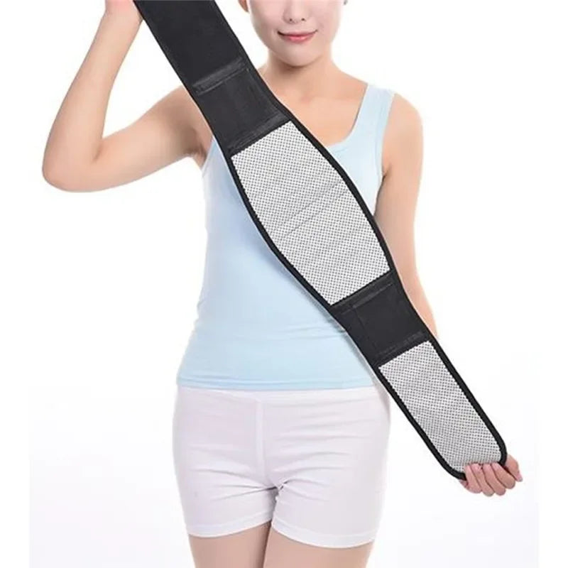 fachgo | Adjustable Waist Tourmaline Self heating Magnetic Therapy Back Waist Support Belt Lumbar Brace Massage Band Health Care