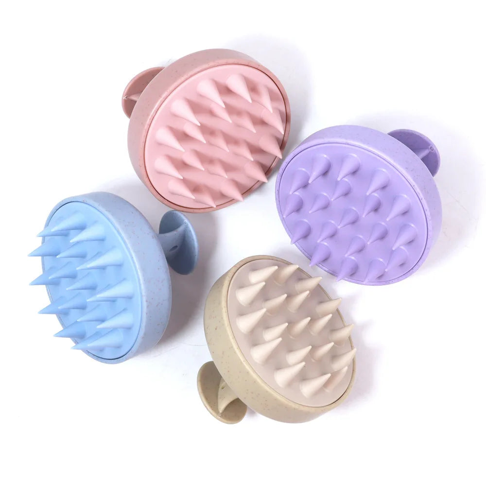 fachgo | Bath Brush Head Massage Shampoo Maintenance Cleansing Scalp Anti-Itching Shampoo Brush Silicone Shampoo Brush Bath Brush