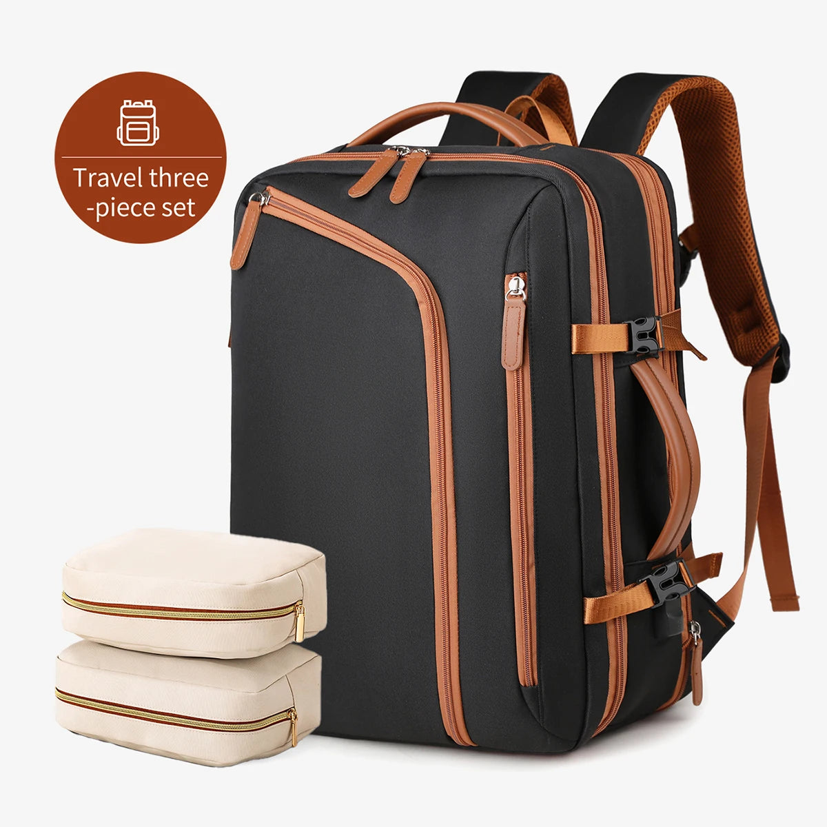fachgo | Backpack Unisex New Simple Business Computer Backpack Outdoor Large Capacity Travel Bag Student School Bag Boys