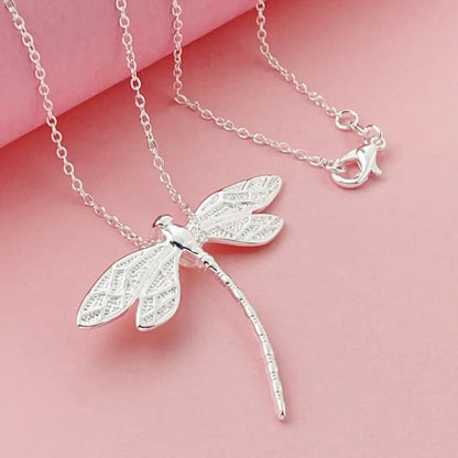 fachgo | Dragonfly Pendant Chain Necklace for Women