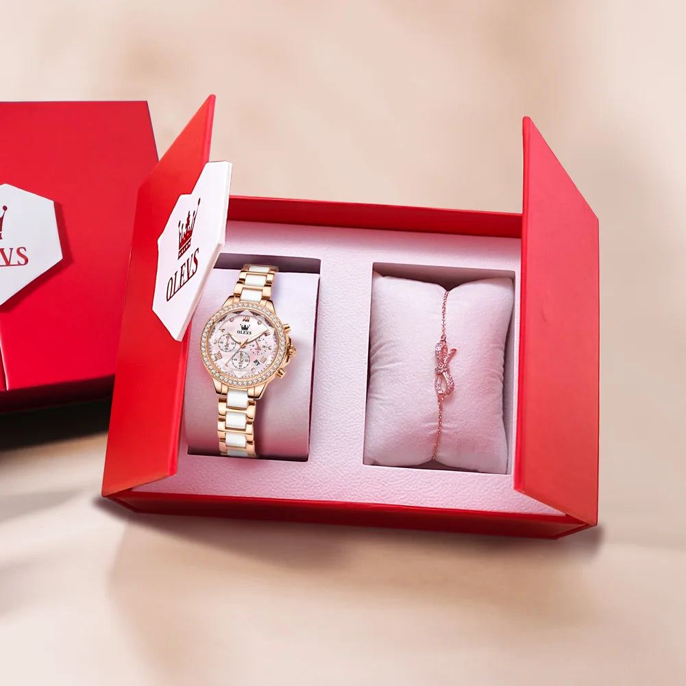 fachgo | OLEVS 9999 Diamond Women’s Quartz Watch