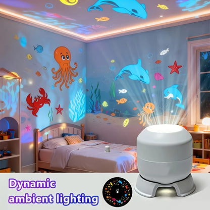LED Ocean Wave Projector – USB Night Light