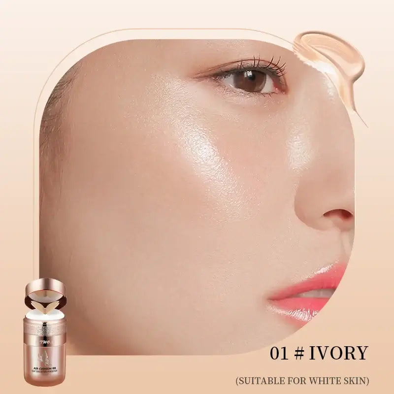 fachgo | Air Cushion BB Cream Moisturizing Foundation Concealer Whitening Oil-control Waterproof Butterfly Powder Puff Makeup Cosmetics