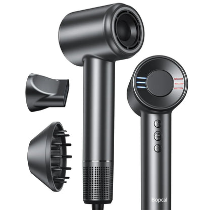fachgo | Electric High Speed Hair Dryer 120000RPM Brushless Negative Ions Blow Dryer Super Powerful Wind Lownoise Quick Drying Hair Dryer
