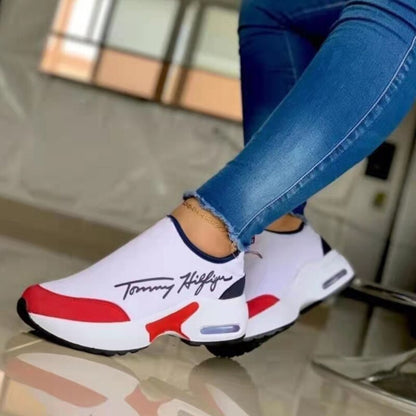 fachgo | Casual Breathable Wedges Ladies Walking Sneakers Flat Women Shoes