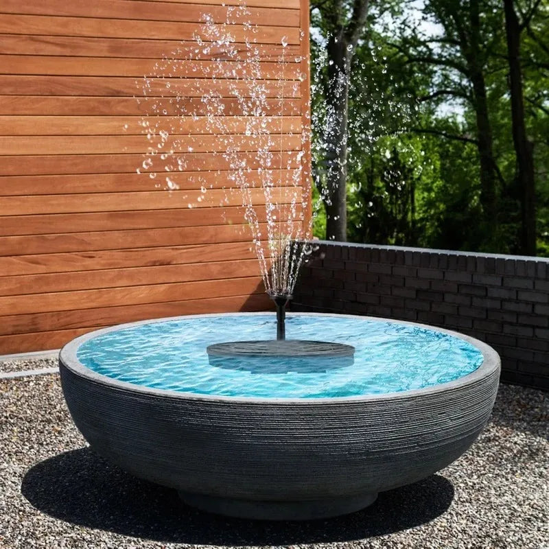 fachgo | Solar Light Water Fountain Pool Pond Waterfall Fountain Garden Supplies Decoration Outdoor Solar Powered Fountain Bird Baths