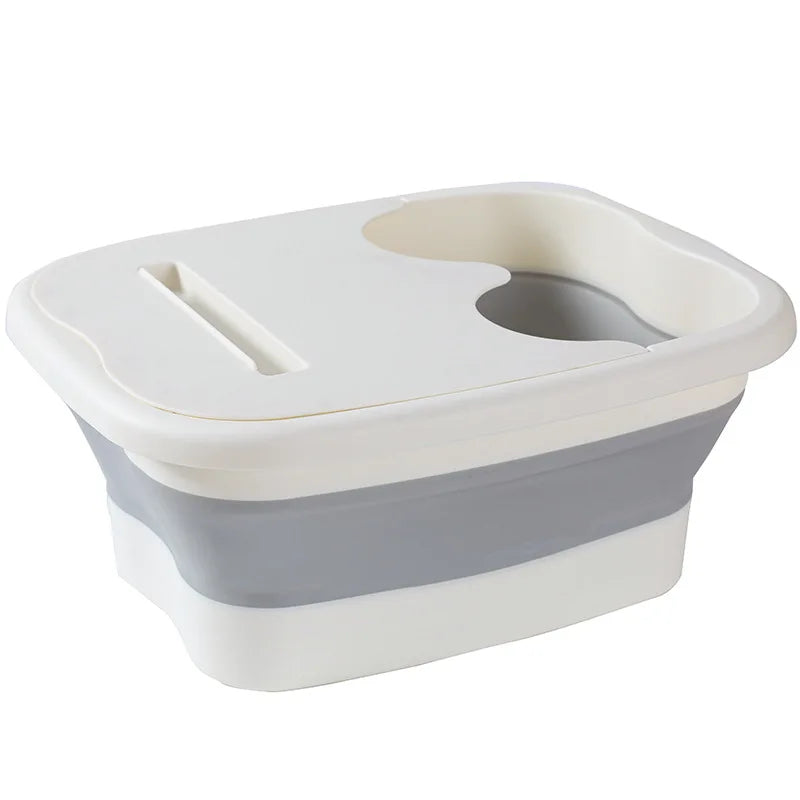 fachgo | Footbath Massage Bucket Spa Foot Bath Bucket Household Soaking Bucket Folding Basin Sauna Bathtub Pedicure Foldable Bath Bathtub