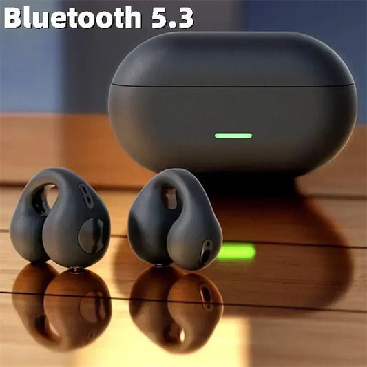 fachgo | New Original T75 Bone Conduction Wireless Bluetooth 5.3 Headphones Sports Earphones HiFi Sound Quality Waterproof TWS Headset
