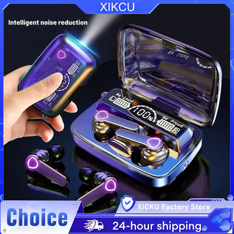 fachgo | Original M19 Bluetooth Headset Wireless In-Ear Sports Intelligente Touch Led Displaymirror Warehouse Charging Treasure Earphone
