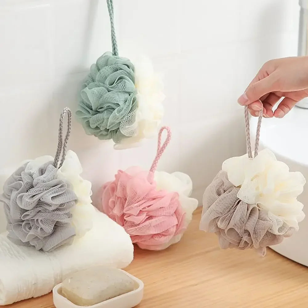 fachgo | Soft Shower Mesh Foaming Sponge Body Scrub Exfoliating Back Brush Skin Cleaner Bath Bubble Ball Skin Care Bathing Accessories