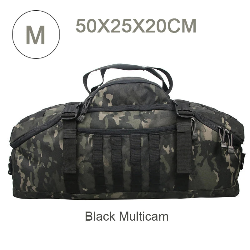 fachgo | LQARMY 30L 50L 80L Outdoor Mountaineering Bag Molle Tactical Backpack Large Duffel Bag Hiking Camping Travel Bags
