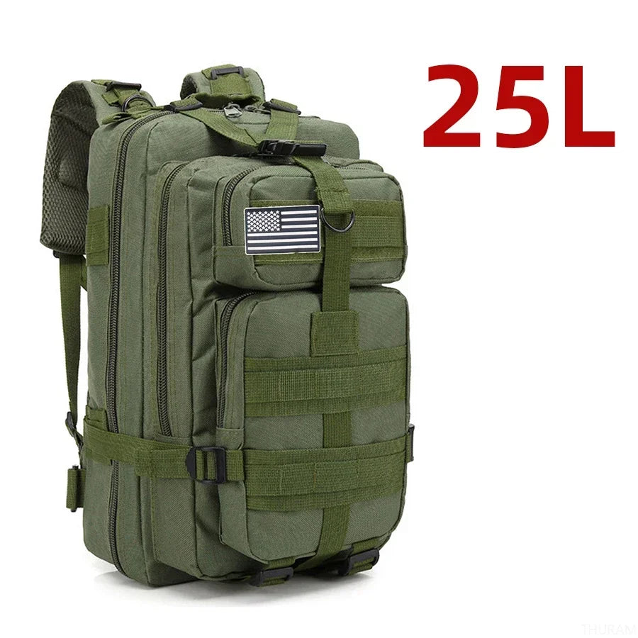 fachgo | 25L/50L 1000D Nylon Waterproof Trekking Fishing Hunting Bag Backpack Outdoor Rucksacks Tactical Sports Camping Hiking