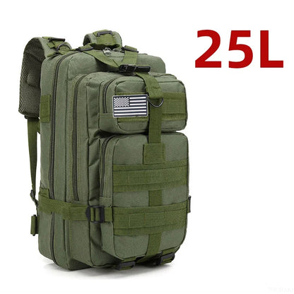 fachgo | 25L/50L 1000D Nylon Waterproof Trekking Fishing Hunting Bag Backpack Outdoor Rucksacks Tactical Sports Camping Hiking