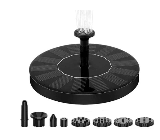 fachgo | Solar Light Water Fountain Pool Pond Waterfall Fountain Garden Supplies Decoration Outdoor Solar Powered Fountain Bird Baths