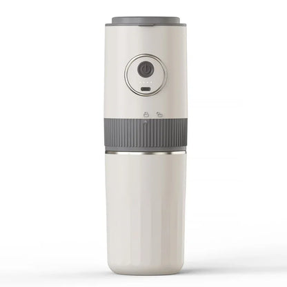 Travel-Friendly All-in-One Coffee Maker - Built-in Grinder, Handheld Espresso Machine & Mini Pour Over Cup for Home and Outdoor