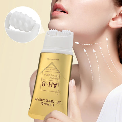 fachgo | ﻿ 120g Neck Firming Roller Cream Moisturizing Lifting Brighten Skin Fades Fine Lines Reduce Double Chin Massage Firm Neck Cream