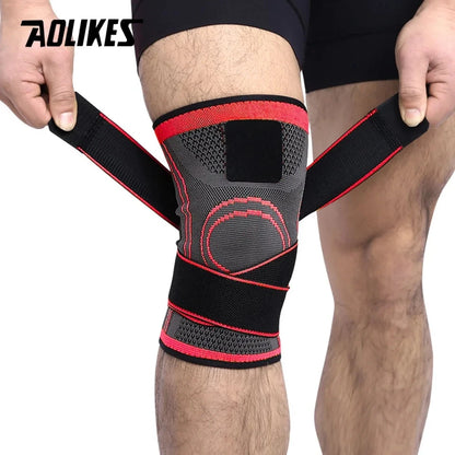 fachgo | AOLIKES 1PCS Knee Brace Knee Sleeve Support For Men And Women Knee Pads For Running, Hiking Meniscus Tear Arthritis Joint