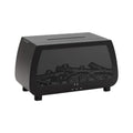 Auto Aroma Diffuser Faux Fireplace Flame Effect Essential Oil Humidifier With Remote Control LED Light Quiet Desktop Diffuser