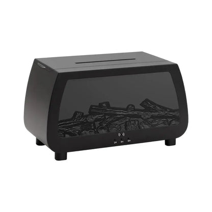 Auto Aroma Diffuser Faux Fireplace Flame Effect Essential Oil Humidifier With Remote Control LED Light Quiet Desktop Diffuser