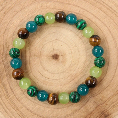 fachgo | Tiger Eye Stone Bohemian Bracelet for Women