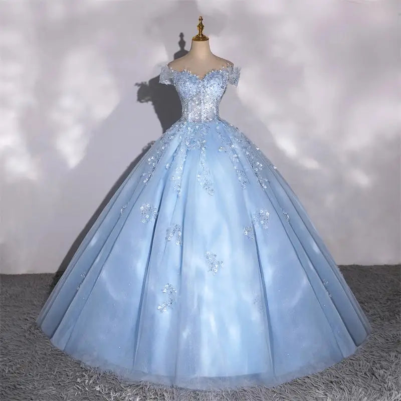 fachgo | Customized 15 Quinceanera Dresses Ball Gown Luxury Glitter Party Dresses Elegant Off Shoulder 15 Yearl Old Dress Prom Gown 2025