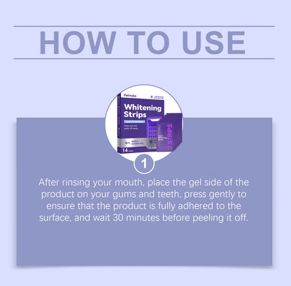 Purple Teeth Whitening Strips – Mint Fresh, Gentle Brightening Patches