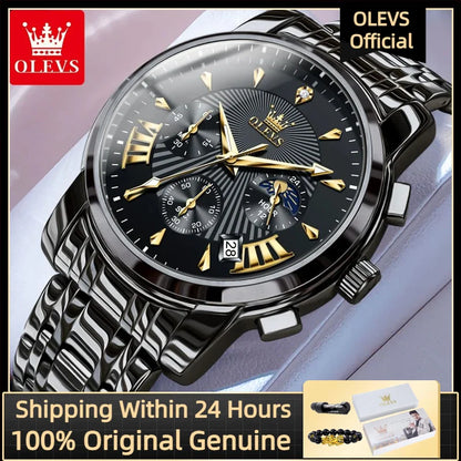 fachgo | OLEVS 2892 Moon Phase Men’s Watch