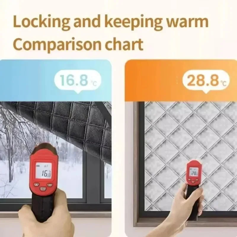 fachgo | Thermal Curtains for Cold Weather - Insulated, Blackout & Heat Retention - Heavy Duty Drapes for Living Room, Door Curtain