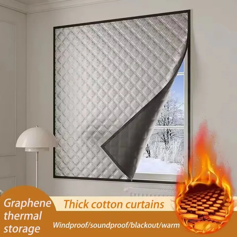 fachgo | Thermal Curtains for Cold Weather - Insulated, Blackout & Heat Retention - Heavy Duty Drapes for Living Room, Door Curtain