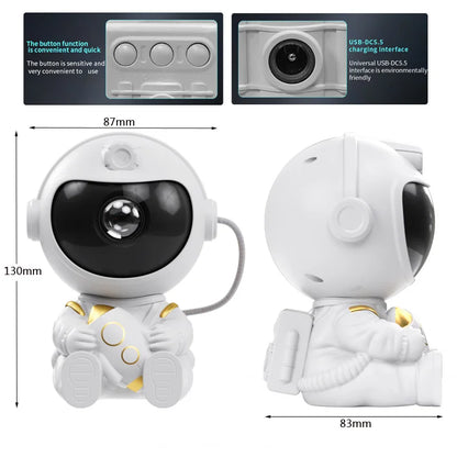Astronaut Galaxy Projector – LED Night Light