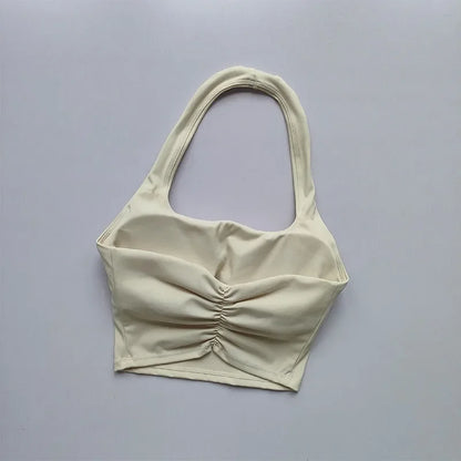 fachgo | Women’s Backless Sports Bra Crop Top