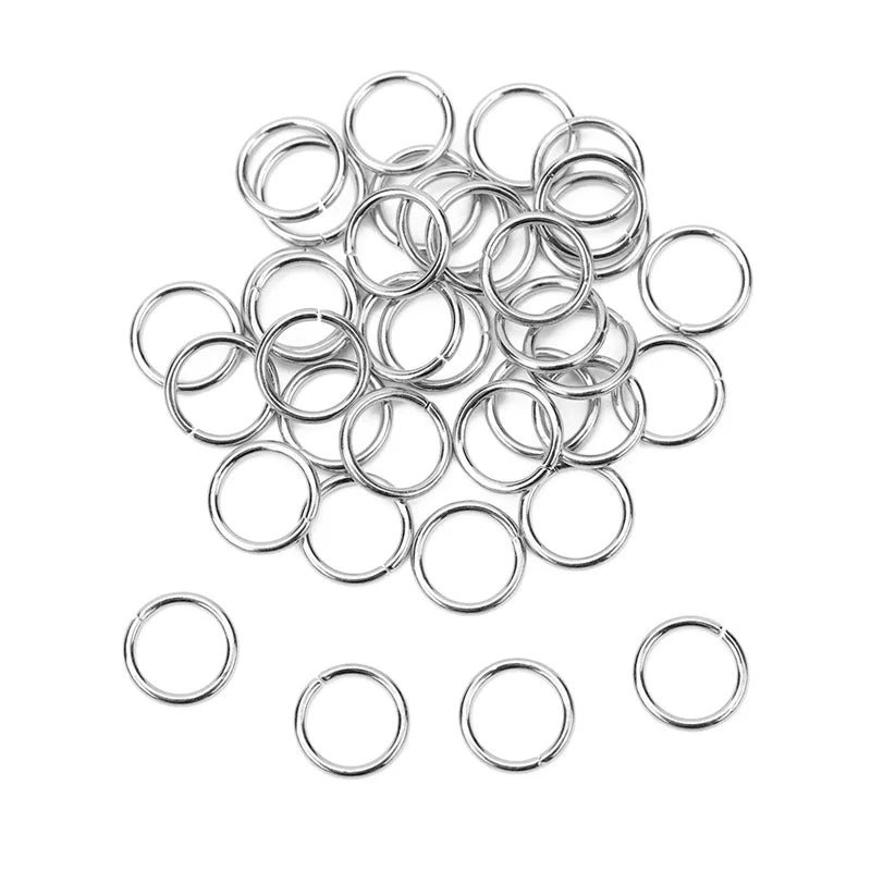 fachgo | 100pcs PVD Never Fade Stainless Steel Open Jump Rings 4 5 6 8 10 mm