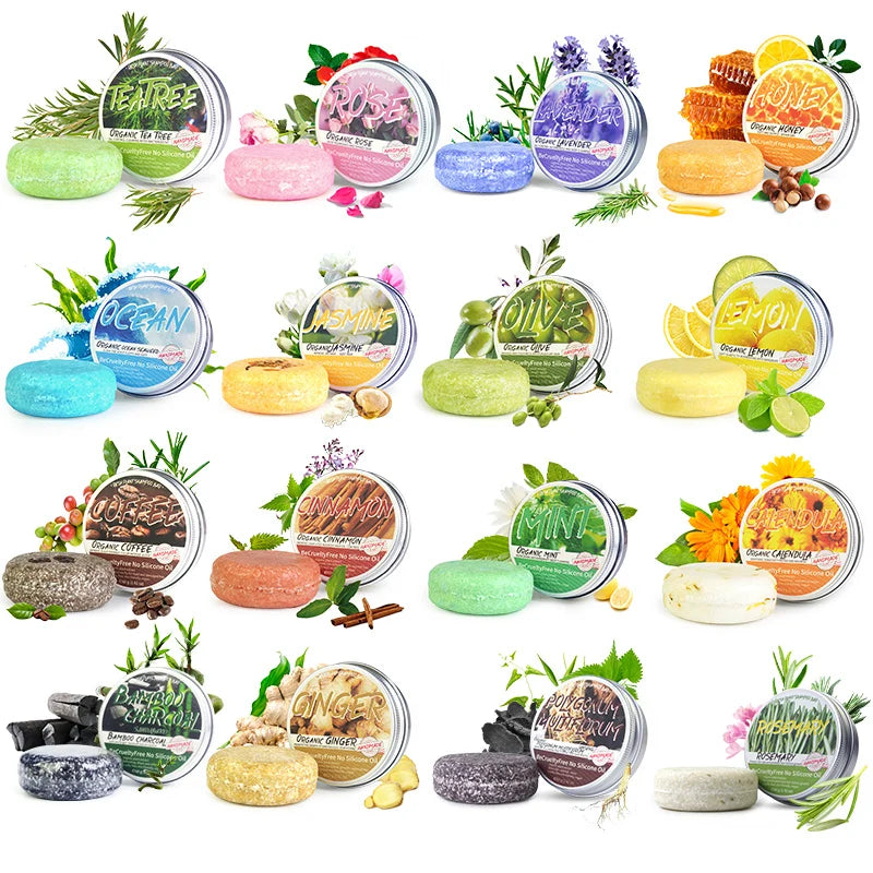 fachgo | Rosemary shampoo soap without silicone oil plant shampoo soap cleanses the scalp nourishes hair controls oil