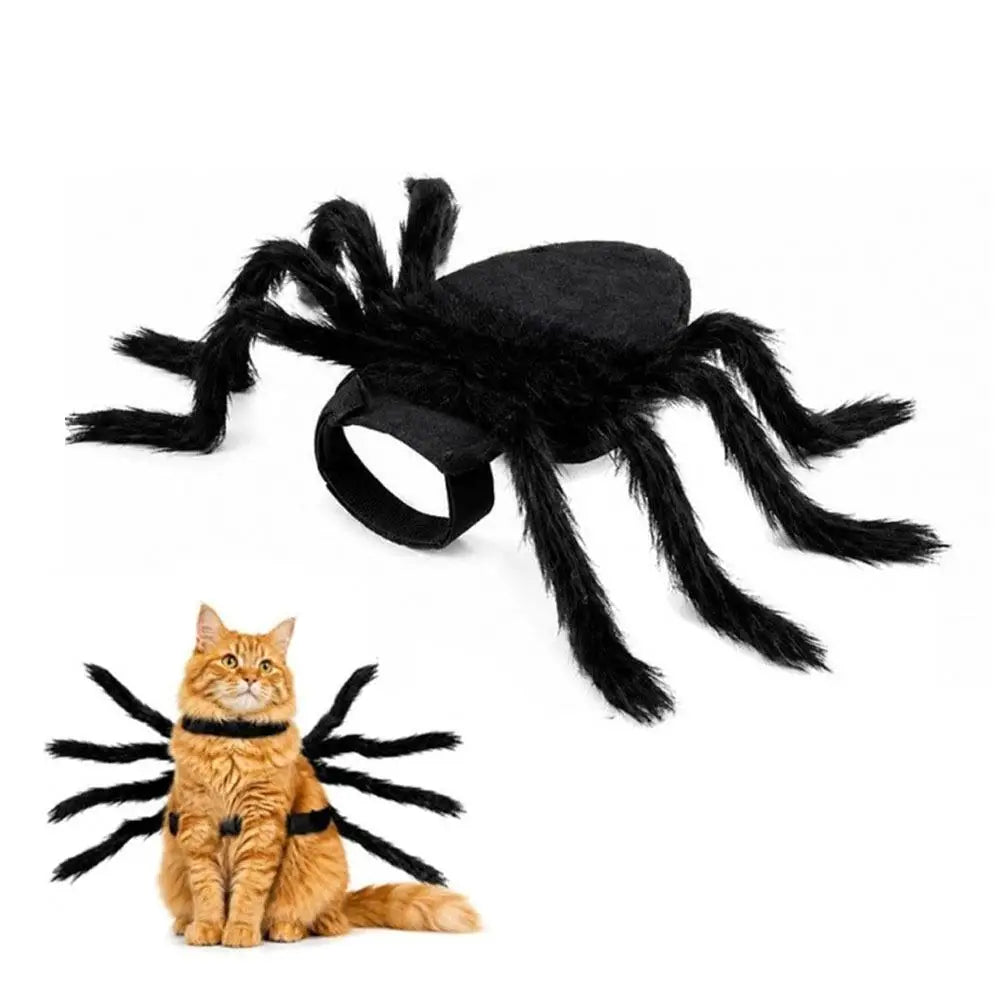 Halloween Pet Spider Costume Chest Dog Cat Clothes Cosplay Funny Spider Halloween Party Costumes for Small Medium Dog Cat