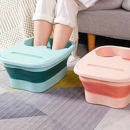 fachgo | Footbath Massage Bucket Spa Foot Bath Bucket Household Soaking Bucket Folding Basin Sauna Bathtub Pedicure Foldable Bath Bathtub